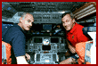 STS-79 mission commander William Readdy (left) and pilot Terry Wilcutt